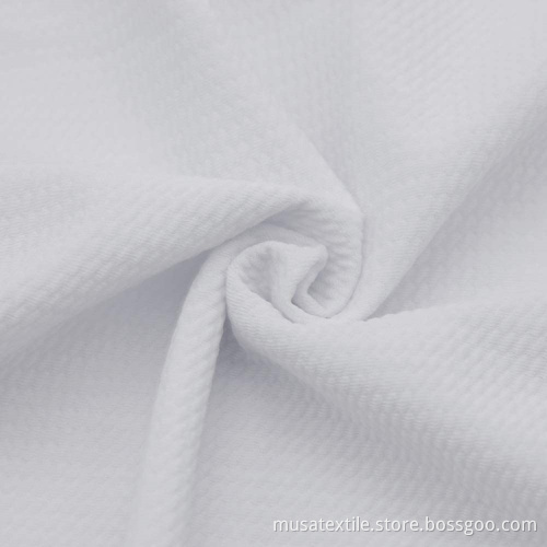 NO MOQ Digital Printed Stretch White Bullet Fabric